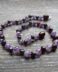 Amethyst & Dark Cherry Amber teething necklace