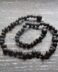 Raw Dark Baltic Amber Teething Necklace 32cm
