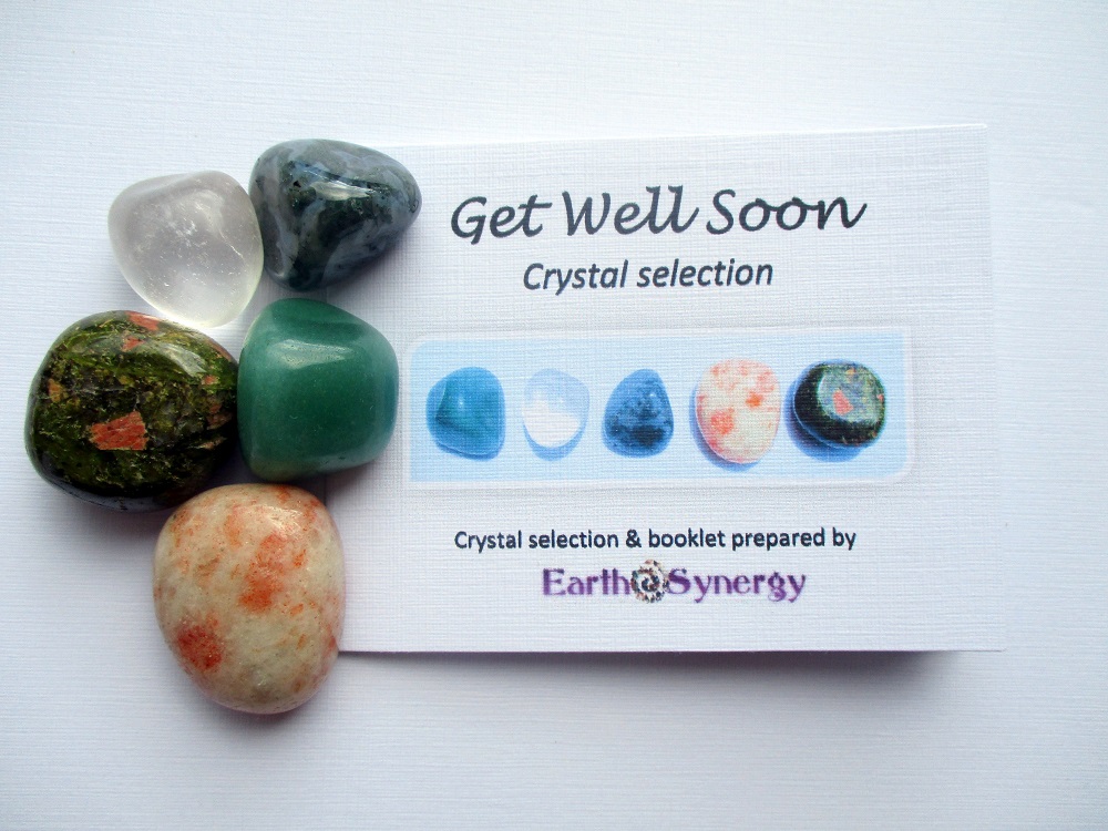 Get Well Soon Handfinished Get Well Soon Card with Love Crystals 