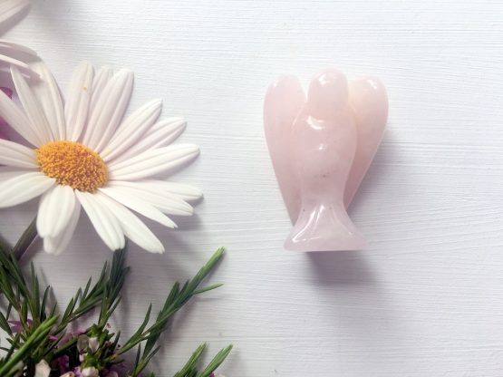Small Rose Quartz Angel