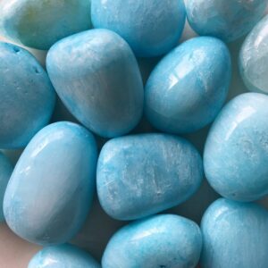 Blue Aragonite Crystal Tumble