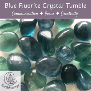 Blue Fluorite Crystal Tumble