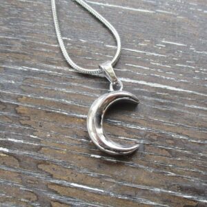 Crescent Moon Memorial Pendant