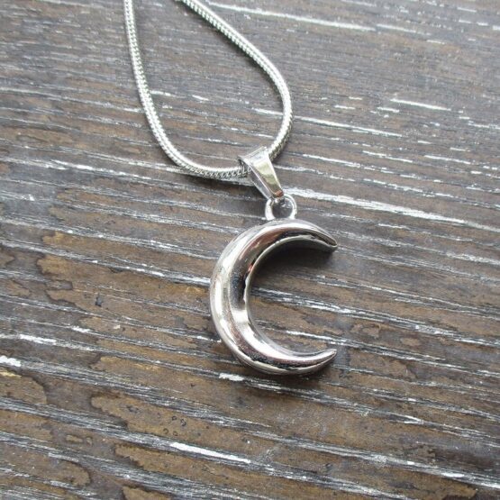 Crescent Moon Memorial Pendant