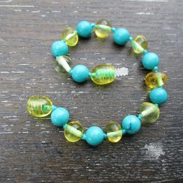 Turquoise & Honey bracelet small