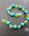 Turquoise & Honey Amber Bracelet