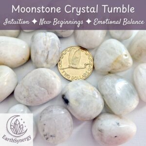 Moonstone crystal tumble