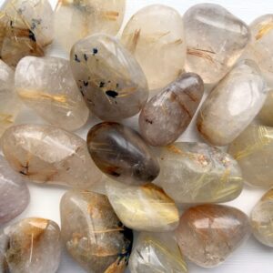 Rutilated Quartz gold Tumble