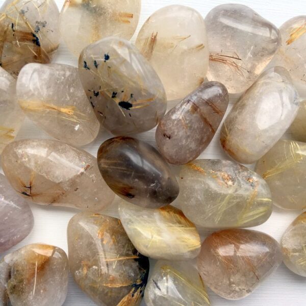 Rutilated Quartz gold Tumble