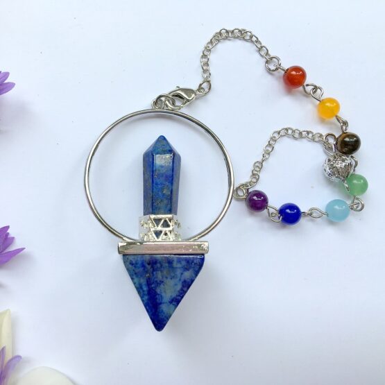 Lapis Lazuli Pyramid with Point Pendulum