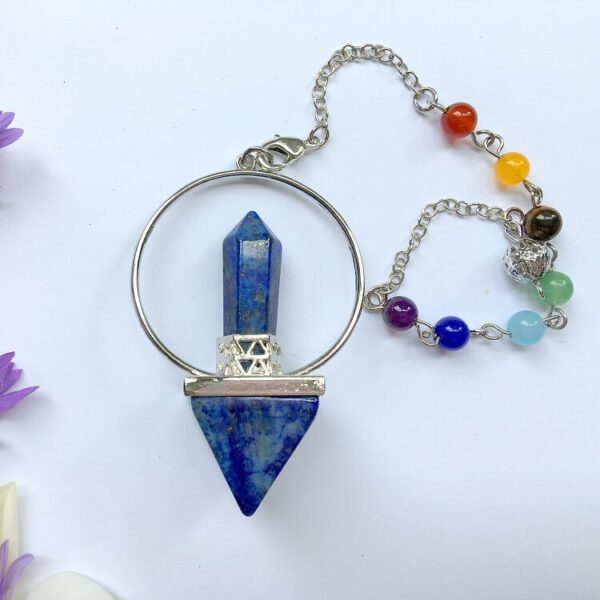 Lapis Lazuli Pyramid with Point Pendulum
