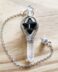 Onyx Merkabah with clear quartz point Pendulum