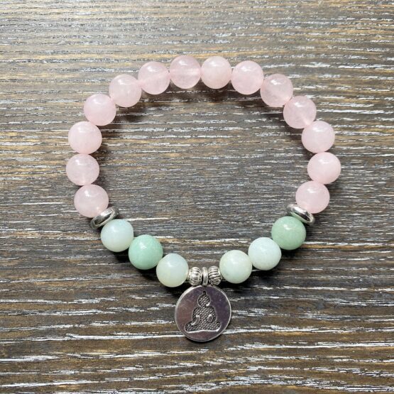 Rose Quartz & Amazonite bracelet