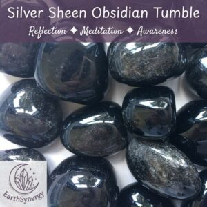 Silver Sheen Obsidian Crystal Tumble