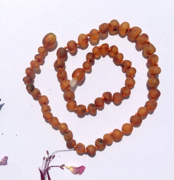 Raw Cognac Amber 38cm Teething Necklace