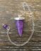 Amethyst small cone pendulum