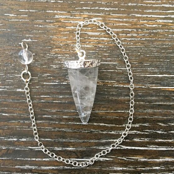 Clear Quartz small come pendulum