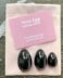 Undrilled Obsidian yoni egg set