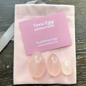 Rose Quartz Yoni Egg Set - Undrilled