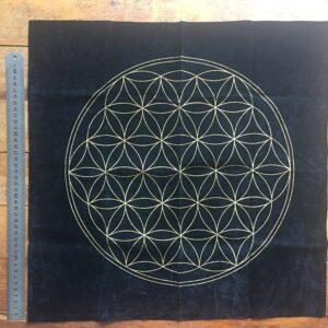 Flower of Life on Black velvet