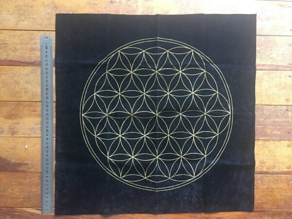 Flower of Life on Black velvet