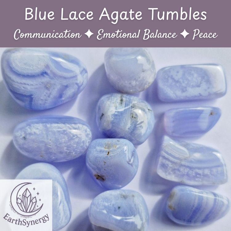 Blue Lace Agate tumbles