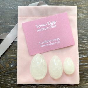 Clear Quartz Yoni Egg Set - Undrilled