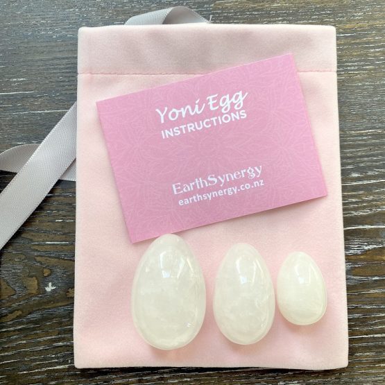 Clear Quartz Yoni Egg Set - Undrilled