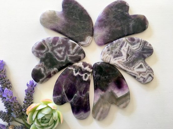 Gua-Sha Heart - Amethyst - Image 2