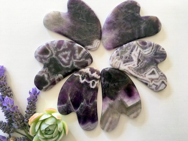 Gua-Sha Heart - Amethyst - Image 2