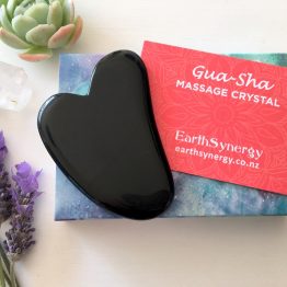 Obsidian gua sha heart packaging crystal small