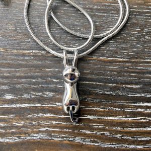 Cat hanging memorial pendant
