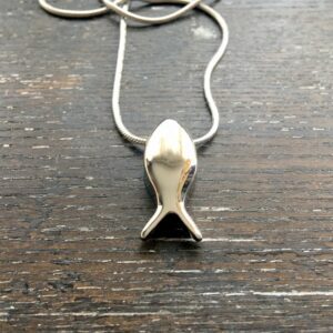 Fish Symbol Memorial Pendant