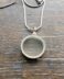 hollow glass memorial pendant