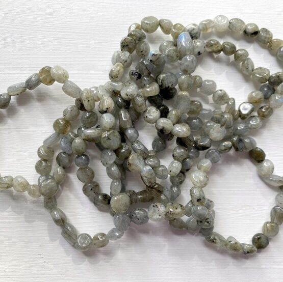 Labradorite oval bead bracelets
