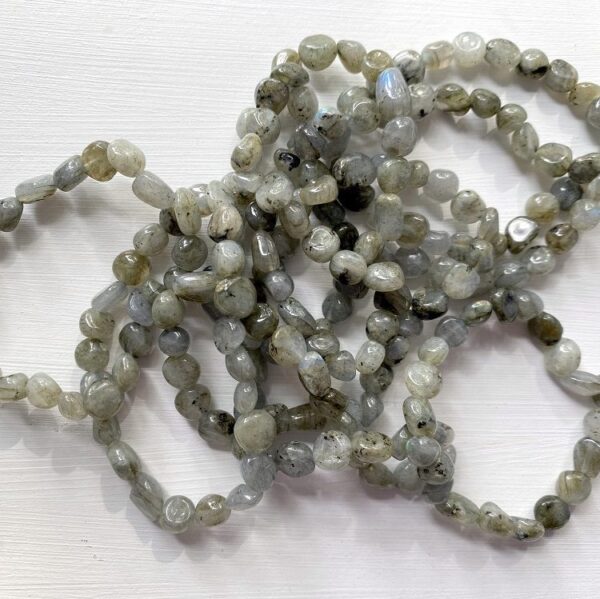 Labradorite oval bead bracelets