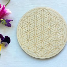 Flower of life coaster flowers small