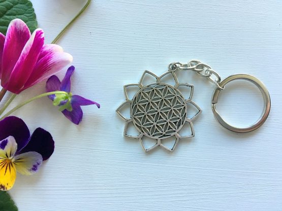 Flower of Life x2 Keyring