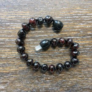 Dark Cherry Amber Bracelet
