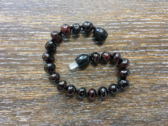 Dark Cherry Amber Bracelet