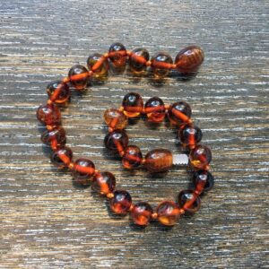 Cognac Amber Adult Bracelet