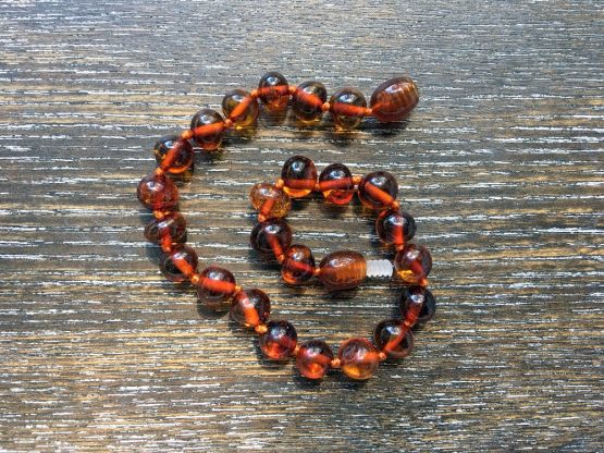 Cognac Amber Adult Bracelet