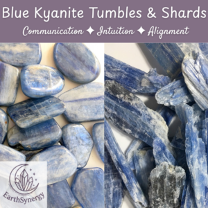 Blue Kyanite Crystal Tumbles & Shards