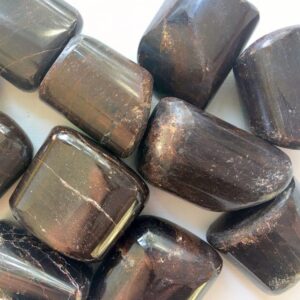 Garnet tumble faceted large