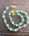 Light Turquoise & Honey Amber Necklace