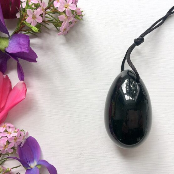 Medium Obsidian Yoni egg