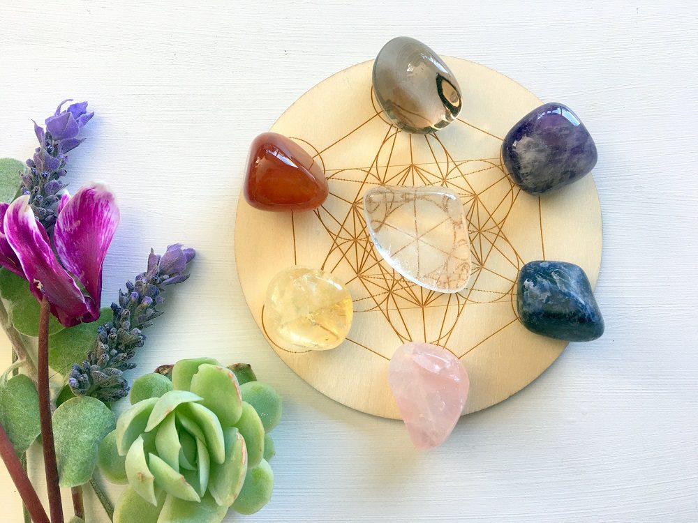 Metatron's cube wooden crystals small