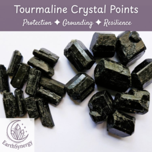 Tourmaline crystal points