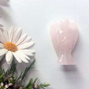 2 inch Rose Quartz Angel