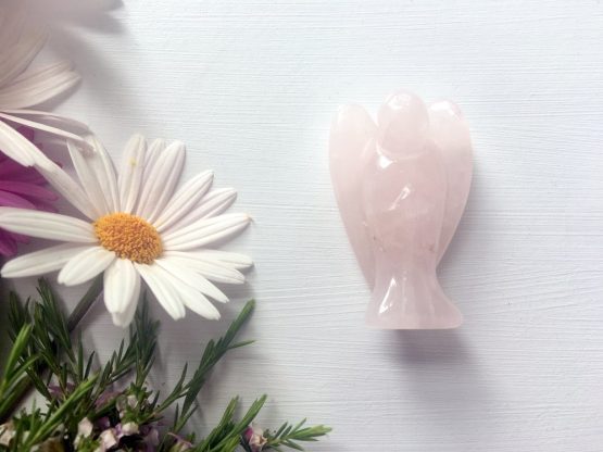 2 inch Rose Quartz Angel
